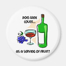 Dire drôle d'humour de vin magnets