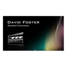 Directeur de cameraman auxiliaire de film cartes de visite personnelles