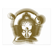 Disc-jockey de Bouddha Cartes Postales