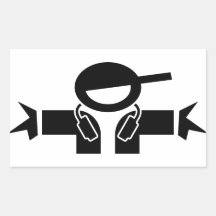 Disc-jockey DJ Stickers Rectangulaires