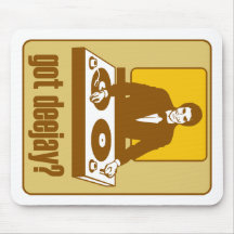 DISC-JOCKEY OBTENU LE RÉTRO DJ TAPIS DE SOURIS