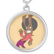 disco de lapin pendentif