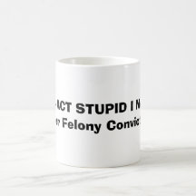 DISPARAISSENT EN AVANT - L'ACTE STUPIDE MUGS À CAFÉ