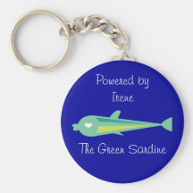 Disparaissent Fish_Irene la sardine verte Porte-clef