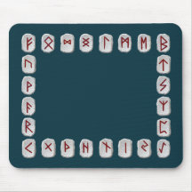 Disposition de Rune avec le champ vide Tapis De Souris