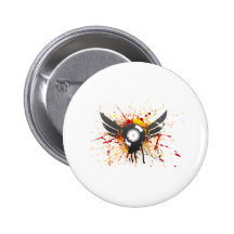 Disque de graffiti de vol - vinyle audio du DJ de  Badge