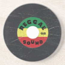Disque de reggae - caboteur de grès dessous de verres