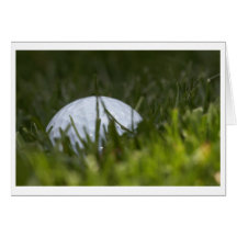 dissimulation de boule de golf carte de vœux