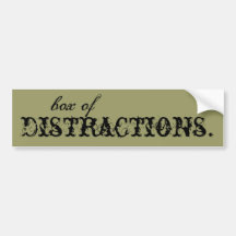 distractions., boîte de adhésifs pour voiture