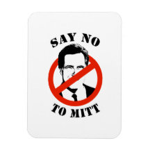 DITES NON À MITT ROMNEY MAGNET EN VINYLE