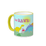 Dites Rawr ! Tasse nommée de dinosaures