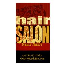 Diva de cheveux des textes de salon modèles de cartes de visite
