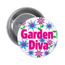 Diva de jardin badges publicitaires