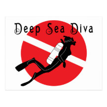 Diva de mer profonde cartes postales