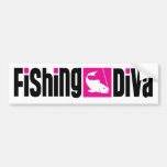 Diva de pêche autocollant pour voiture