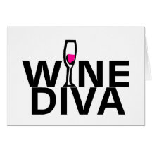 Diva de vin cartes de vœux