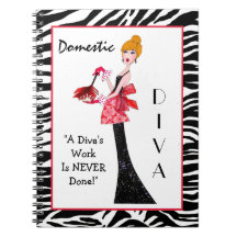 Diva domestique carnets à spirale