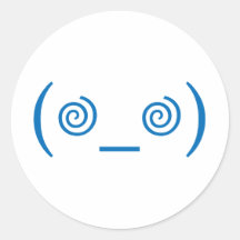 Dizzy dans bleu-foncé autocollants