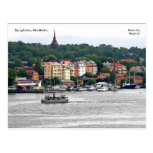 Djurgården, Stockholm, Ola de photo… Carte Postale