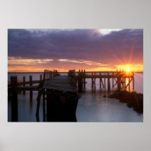 Docks rocheux de point poster