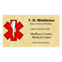 Docteur Business et carte de rendez-vous Cartes De Visite Professionnelles