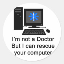 Docteur d'ordinateur autocollants