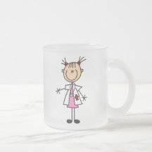 Docteur féminin Stick Figure Tasse À Café