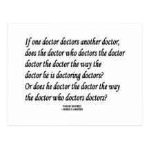 Docteur le docteur (tornade de langue) carte postale