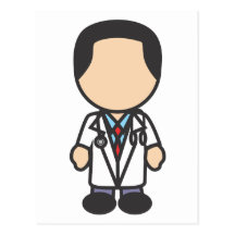Docteur masculin Icon Carte Postale