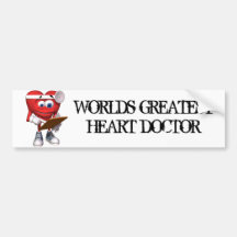 Docteur médical Cute de coeur Adhésif Pour Voiture