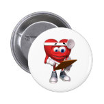 Docteur médical Cute de coeur Badges Avec Agrafe