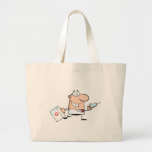 Docteur Running With A Syringe et sac
