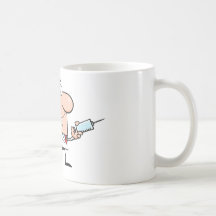 Docteur Running With A Syringe et sac Tasses À Café