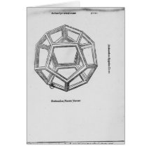 Dodecahedron, de 'De Divina Proportione' Carte De Vœux