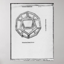 Dodecahedron, de 'De Divina Proportione' Poster