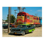 Dodge et locomotive diesel cartes postales