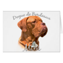 Dogue de Bordeaux Mom 2 Cartes De Vœux