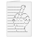 Doigt moyen d'ASCII Cartes De Vœux