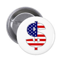 Dollar américain badge avec épingle