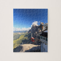 Dolomites - vue aérienne de bâti de Rosetta puzzles