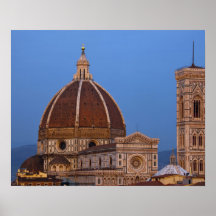 Dôme de Santa Maria del Fiore Cathedral dans chaud Affiches