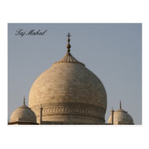 dômes du Taj Mahal Carte Postale