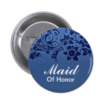 domestique bleue de bouton de mariage d'honneur badges avec agrafe