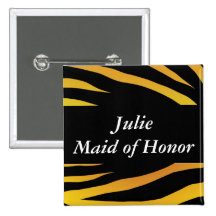 Domestique de bouton de nom d'honneur badges avec agrafe