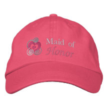 Domestique de broderie d'honneur chapeau brodé