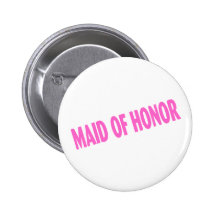Domestique d'honneur épousant le rose badges avec agrafe