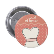 Domestique d'honneur -- ROSE de //de robe de maria Badge Avec Épingle