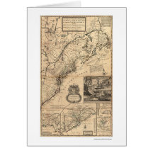 Dominions du Roi Map 1732 Cartes De Vœux