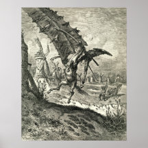 Don don Quichotte et les moulins à vent Posters