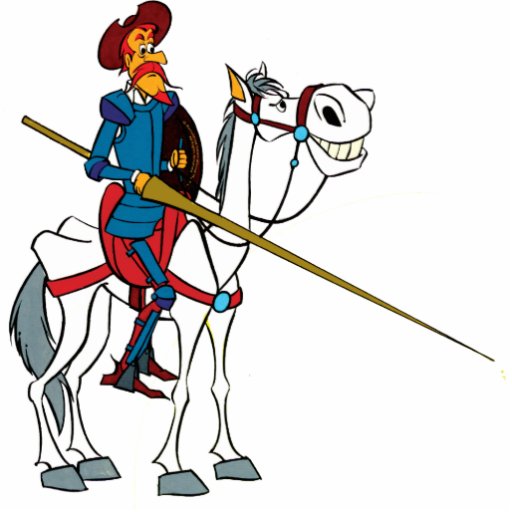 DON DON QUICHOTTE et ROCINANTE - sculpture - 400 A Découpages En Acrylique